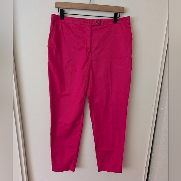 Kenzo Pants - Kenzo Womens Medium Pink Ankle Pants Contemporary Preppy Academia Classic